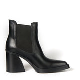 Glamazons GLAM TEO BLACK LEATHER ANKLE BOOTS