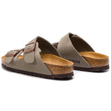 BIRKENSTOCK Leather Women's Flat Sandals Anatomic Stone Narrow Fit 0151213