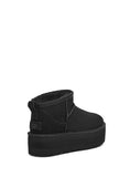 UGG 1135092 W CLASSIC ULTRA MINI PLATFORM BLACK BOOTS