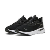 PUMA 312967 01 SOFTRIDE CHARM ANIMAL WNS WHITE-BLACK SNEAKERS