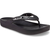 CROCS 207714 CLASSIC PLATFORM FLIP WOMEN BLACK Σαγιονάρες με Πλατφόρμα σε Μαύρο Χρώμα