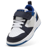 PUMA  397420 28 REBOUND V6 LO AC INF PUMA WHITE FEATHER GRAY-BLK SNEAKERS