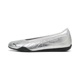 PUMA 405843 01 CATCH  BALLERINA METALCWHISPR PUMA SILVER-PUMA BLACK FLATS
