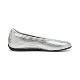 PUMA 405843 01 CATCH  BALLERINA METALCWHISPR PUMA SILVER-PUMA BLACK FLATS
