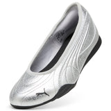 PUMA 405843 01 CATCH  BALLERINA METALCWHISPR PUMA SILVER-PUMA BLACK FLATS