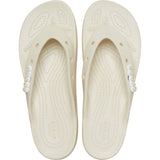 CROCS 207714 CLASSIC PLATFORM FLIP WOMEN WHITE Σαγιονάρες με Πλατφόρμα σε  ΛΕΥΚΟΧρώμα