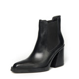 Glamazons GLAM TEO BLACK LEATHER ANKLE BOOTS