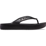 CROCS 207714 CLASSIC PLATFORM FLIP WOMEN BLACK Σαγιονάρες με Πλατφόρμα σε Μαύρο Χρώμα