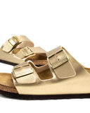BIRKENSTOCK 101611 GOLD SLIDES