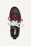 DKNY K3600076 Arianna Lace Up Sneakers - Brown