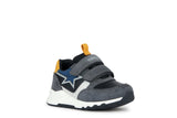 GEOX B364YB022BCC0070  B PYRIP BOY SNEAKER DK GREY/YELLOW