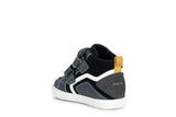 GEOX B36A7E022MEC0017   KILWI BOY BLACK/GREY Παιδικά Sneakers High Ανατομικά με Γκρι