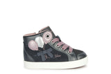 GEOX  B36D5B022NFC1377 KILWI GREY/PINK ANKLE BOOTS