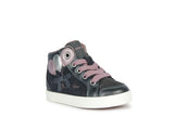 GEOX  B36D5B022NFC1377 KILWI GREY/PINK ANKLE BOOTS