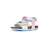 GEOX B652RB 000NF C1294 SILVER/SKY CHALKI SANDALS