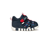 GEOX B655PB NAVY/RED OBC14 C0735 SANDALS
