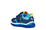 GEOX B655ZB 05411 CB44D LT NAVY/AZURE SNEAKERS LIGHTS