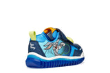 GEOX B655ZB 05411 CB44D LT NAVY/AZURE SNEAKERS LIGHTS