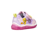 GEOX B6561B 0HH11 C8020 LILAC SNEAKERS LIGHTS