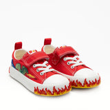 BULL BOYS BBEA5080-RS01 Παιδικά Sneakers Ανατομικά Κόκκινα