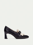HISPANITAS CHI243524 BLACK AND WHITE SOHO HEEL