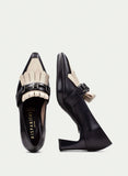HISPANITAS CHI243524 BLACK AND WHITE SOHO HEEL