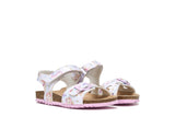 GEOX J028MC 00004 C0BE8 CRYSTAL/PINK SANDALS