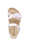 GEOX J028MC 00004 C0BE8 CRYSTAL/PINK SANDALS