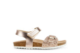 GEOX J028MC 0NFEW C2010 J ADRIEL PLATINUM SANDAL