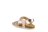 GEOX J028MC 0NFEW C2010 J ADRIEL PLATINUM SANDAL