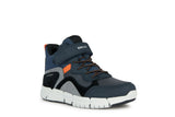 GEOX J269XA032MEC0659 JFLEXYPER BOY NAVY/ORANGE ANKLEBOOTS