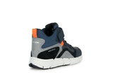 GEOX J269XA032MEC0659 JFLEXYPER BOY NAVY/ORANGE ANKLEBOOTS