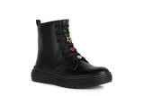 GEOX J26ETA000BCC9999 PHAOLAE GIRL ANKLE BOOT BLACK