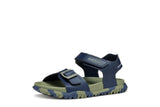 GEOX J35HMA 00054 CF4A3 FUSBETO NAVY/MILITARY SANDALS