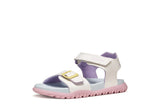 GEOX J35HQA 000BC C0653 WHITE/MULTICOLOR SANDALS
