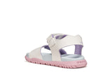 GEOX J35HQA 000BC C0653 WHITE/MULTICOLOR SANDALS