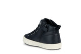 GEOX J364GB0BCEWC9244 J KALISPERA BLACK / DK SILVER GIRL SNEAKERS HIGH