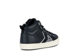 GEOX J364GB0BCEWC9244 J KALISPERA BLACK / DK SILVER GIRL SNEAKERS HIGH