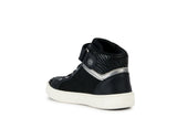 GEOX J368WG  0BJDH C9231 J SKYLIN GIRL BLACK/DK PINK SNEAKERS