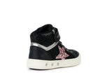GEOX J368WG  0BJDH C9231 J SKYLIN GIRL BLACK/DK PINK SNEAKERS