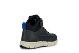 GEOX J369BA0CLFUC9999 FLEXYPER BOY BLACK ANKLE BOOTS