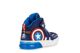 GEOX J369YC OFU50 C0735  GRAY JAY BOY NAVY/RED SNEAKERS