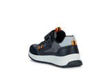 GEOX J36GMA054FUC0038  BRIEZEE BOY BLACK/ORANGE SNEAKERS Παιδικά Sneakers Μαύρα