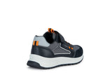 GEOX J36GMA054FUC0038  BRIEZEE BOY BLACK/ORANGE SNEAKERS Παιδικά Sneakers Μαύρα