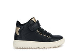 GEOX J36HUE 054AJ C9999 J THELEVEN GIRL BLACK SNEAKERS