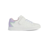 GEOX J36LRA WHITE/LILAC SNEAKERS GIRLS
