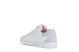 GEOX J36LRA WHITE/LILAC SNEAKERS GIRLS