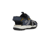 GEOX J450RB NAVY/GREEN BOREALIS SNEAKER SANDAL BOY