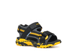 GEOX J450RE 01411 C0054 J BOREALIS BLACK/YELLOW BOY SANDAL