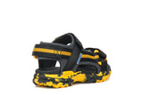 GEOX J450RE 01411 C0054 J BOREALIS BLACK/YELLOW BOY SANDAL